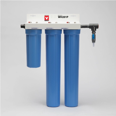 Yamato High Purity DI System - 2-1/2" Diameter (10" Carbon, (2) 20" Mixed Bed) WH-201P