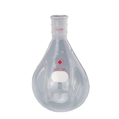 Ace Glass Flask, Recovery, 500ml, 24/40,Indented, BuchiandReg; 11579 3994-20