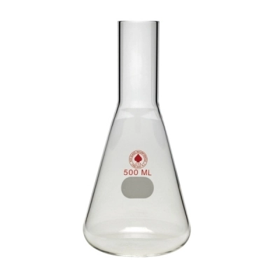 Ace Glass Flask, Shake, 125ml, No Baffles, 25mmod Long Neck, cs/12 3884-15