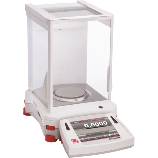 Ohaus EX224/AD Explorer Analytical Balance (220g x 0.1mg) with Internal Calibration, Draftshield and Autodoor