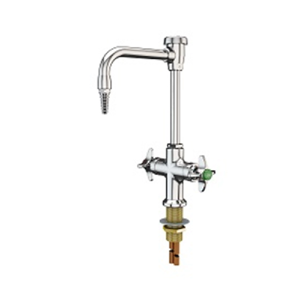 WaterSaver L414VB-55 6" Swing Gooseneck Mixing Faucet with Vacuum Break