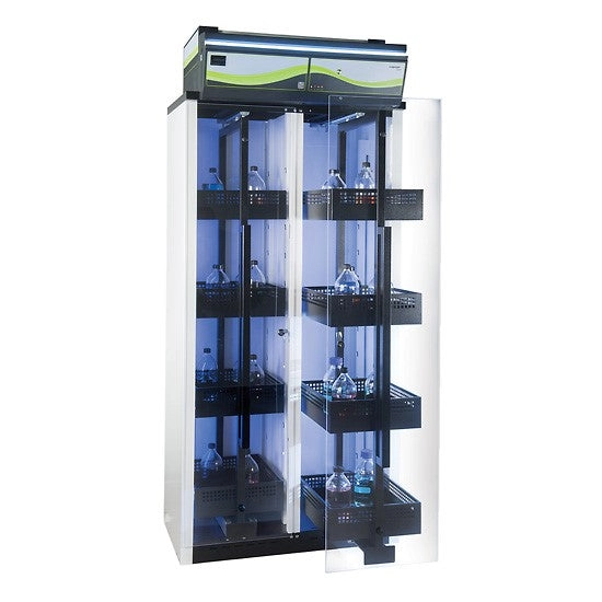 Erlab Captair 834 Smart V2 Filtering Chemical Storage Cabinet with Pullout Doors and Trays
