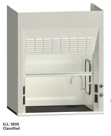 AMS EH-111-60 Eliminator 100 Series 5 foot Laboratory Benchtop Chemical Fume Hood Package