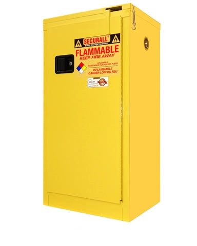 Securall A310 16 Gallon Flammable Storage Cabinet with Self-Close, Self-Latch and Safe-T-Door