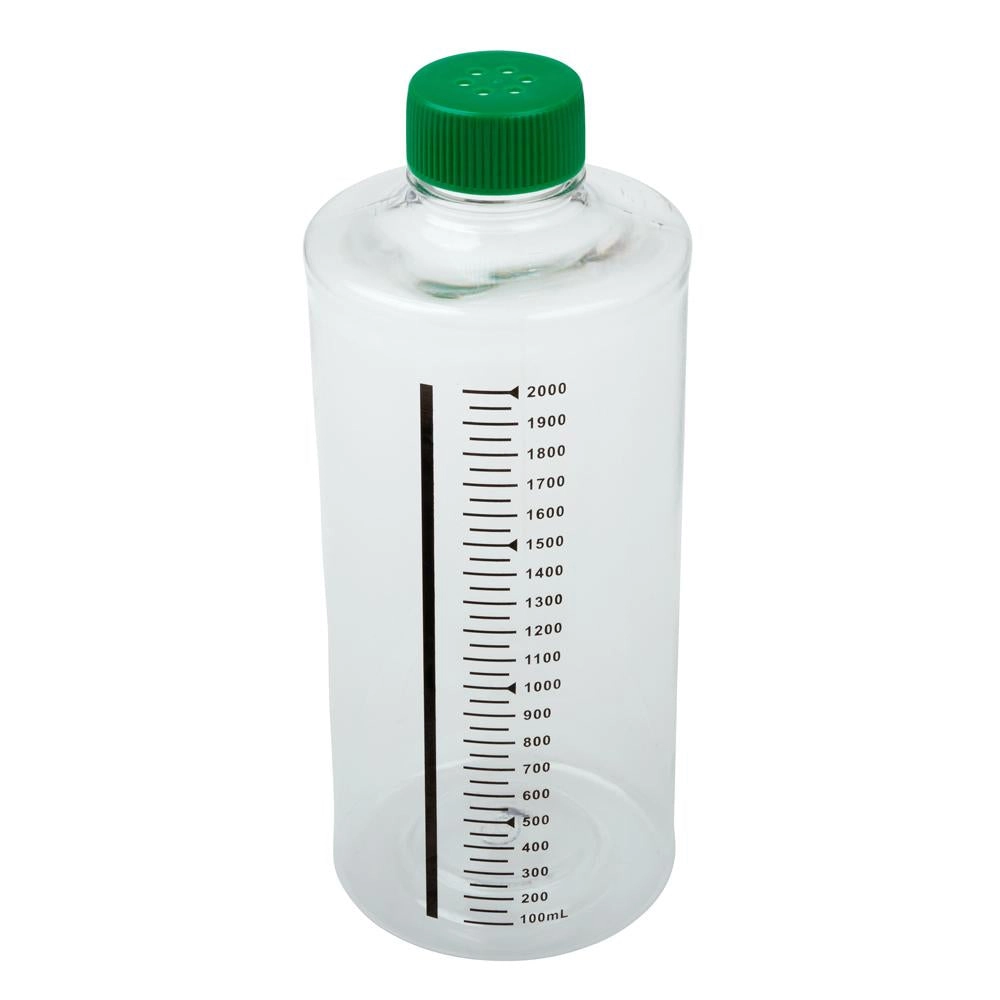 CELLTREAT 229385 850cm2 Roller Bottle, Tissue Culture Treated, Printed Graduations, Vented Cap, Sterile 12PK