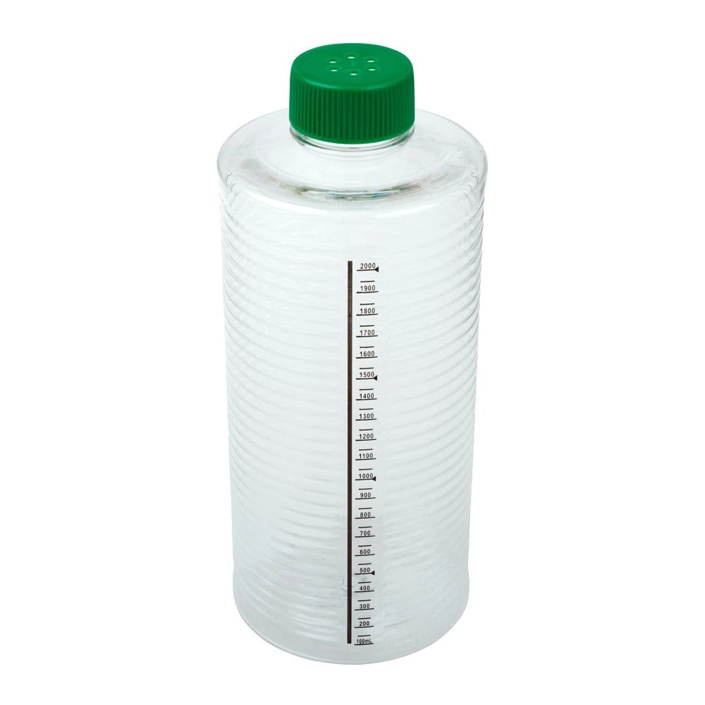 CELLTREAT 229387 1900cm2 ESRB Roller Bottle, Tissue Culture Treated, Printed Graduations, Vented Cap, Sterile, 12PK