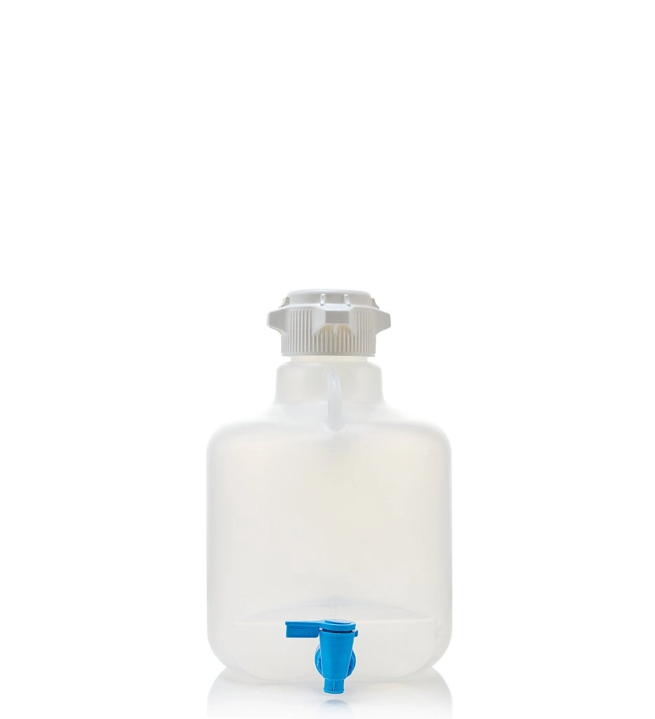 Foxx Life Sciences 155-B817-FLS EZLabpure&trade; 10L Round PP Carboy with 83B Cap and Spigot