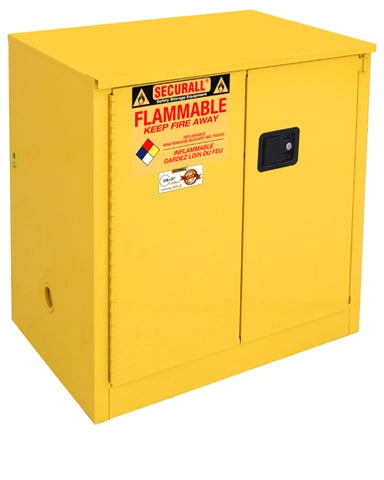 Securall A231 30 gallon Flammable Storage Cabinet with Self-Close, Self-Latch Sliding Door