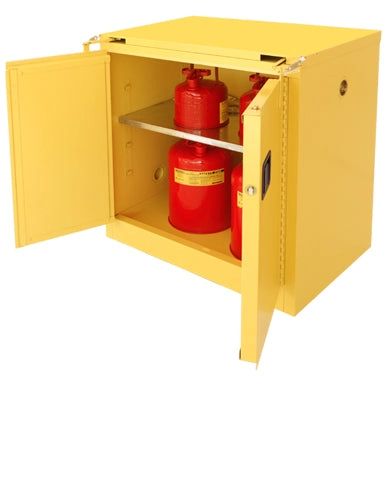 Securall A330 30 gallon Flammable Storage Cabinet with Self-Closing Self Latching T-Doors