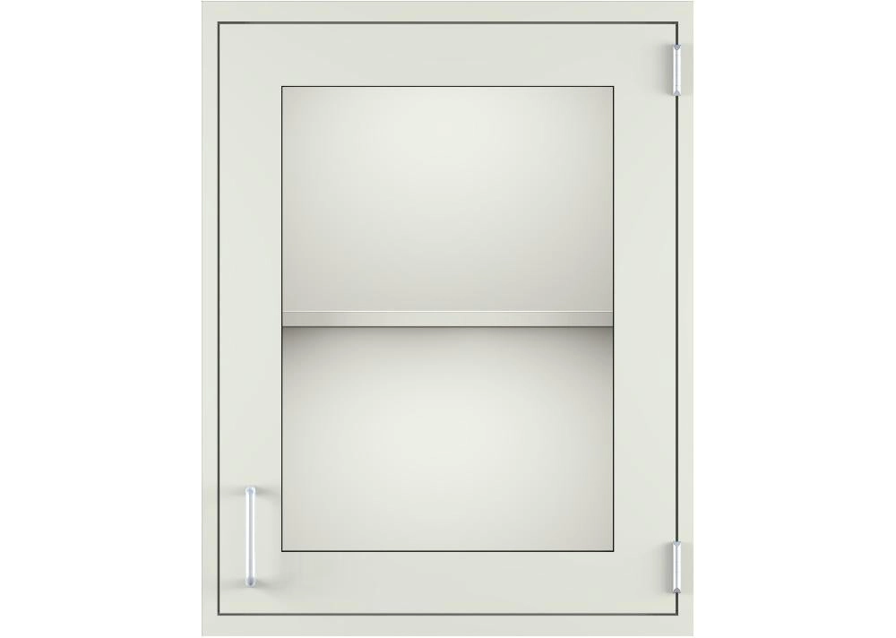 CLP 24" Wide x 13"Deep x 31" Tall Wall Cabinet with framed glass hinged door (right side)