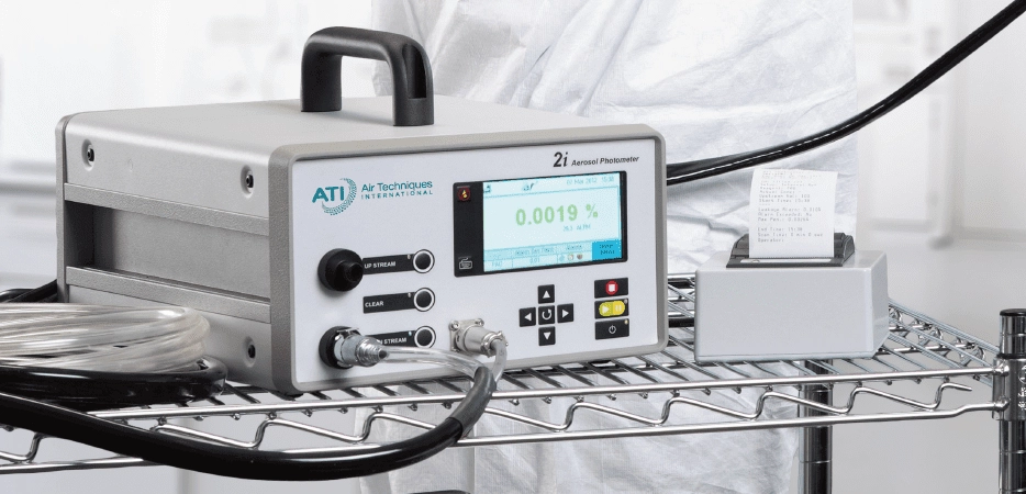 Filter integrity testing of HEPA filters in Preowned Biosafety Cabinet