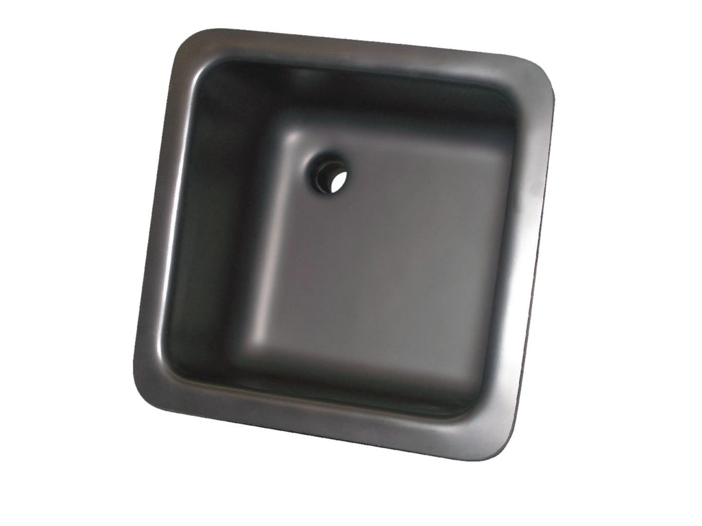 Lab sink basin, Polyolefin (25"L x 15"W x 10"D) | Scientific Plastics W31485 Black