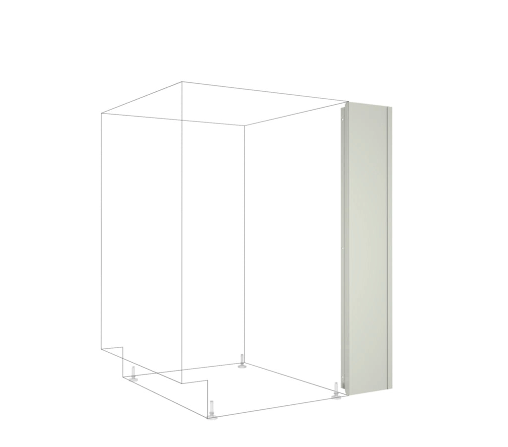 CLP Rear Filler Panel, 7&Prime;W x 35&Prime;H for Metal Lab Standing-Height Cabinet