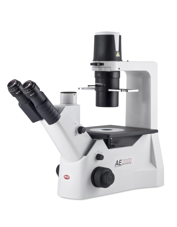 Motic AE2000 Trinocular Inverted microscope with 3MP camera package (NEW)