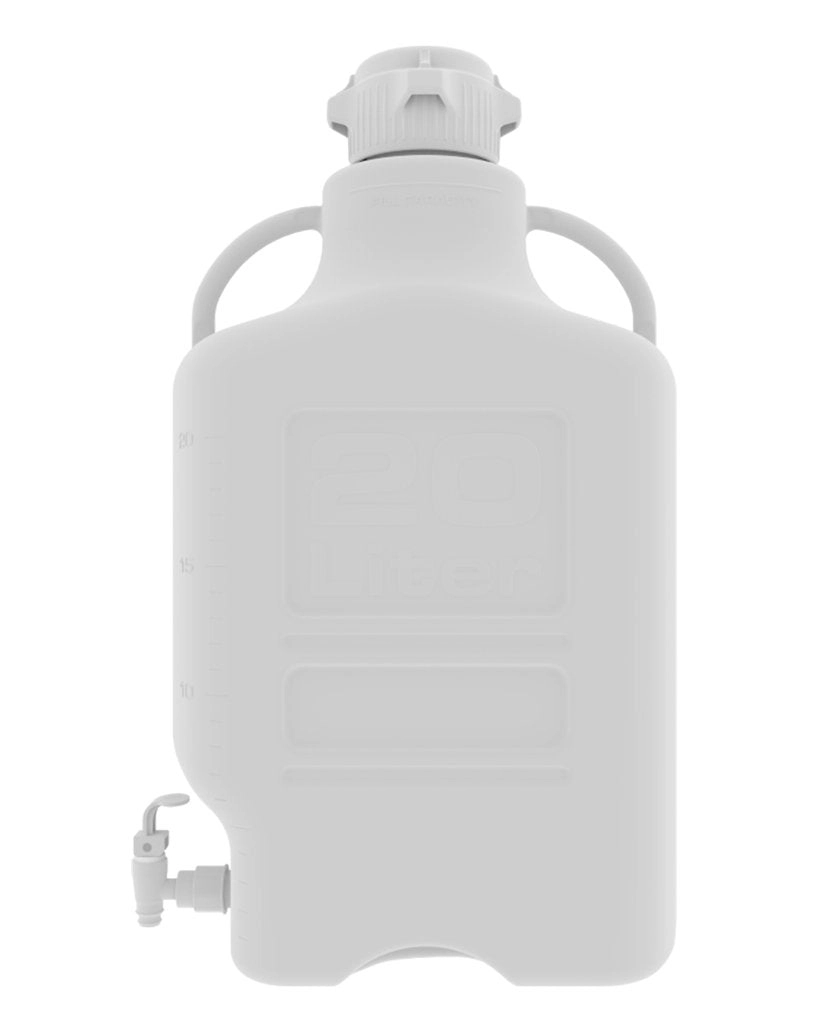 Foxx Life Sciences 152-3211-OEM Carboy, 20L, HDPE, 83B Cap, w Spigot