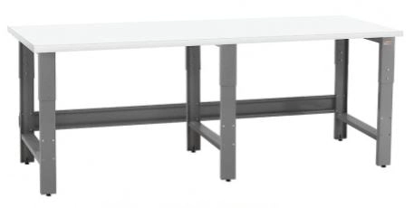 Quick Labs 8 foot light duty Lab table with plastic laminate countertop (36"D x 96"L x 36"H) --adjustable height | QLTL3696-PL