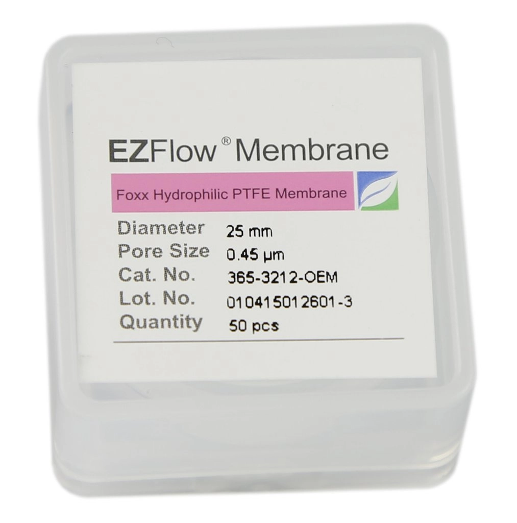 Foxx Life Sciences 365-3212-OEM EZFlow  Membrane Disc Filter, 0.45&micro;m Hydrophobic PTFE, 25mm, 50/pack