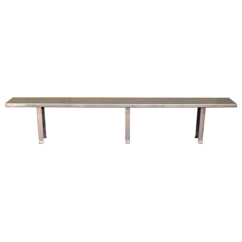 Stainless Steel Sitting/Locker Bench  (96"W x 12"D x 18"H)