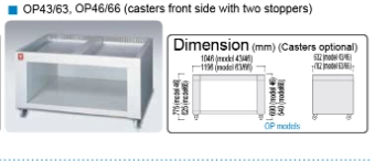 Yamato Stand with Casters OP66 Product Code 415467