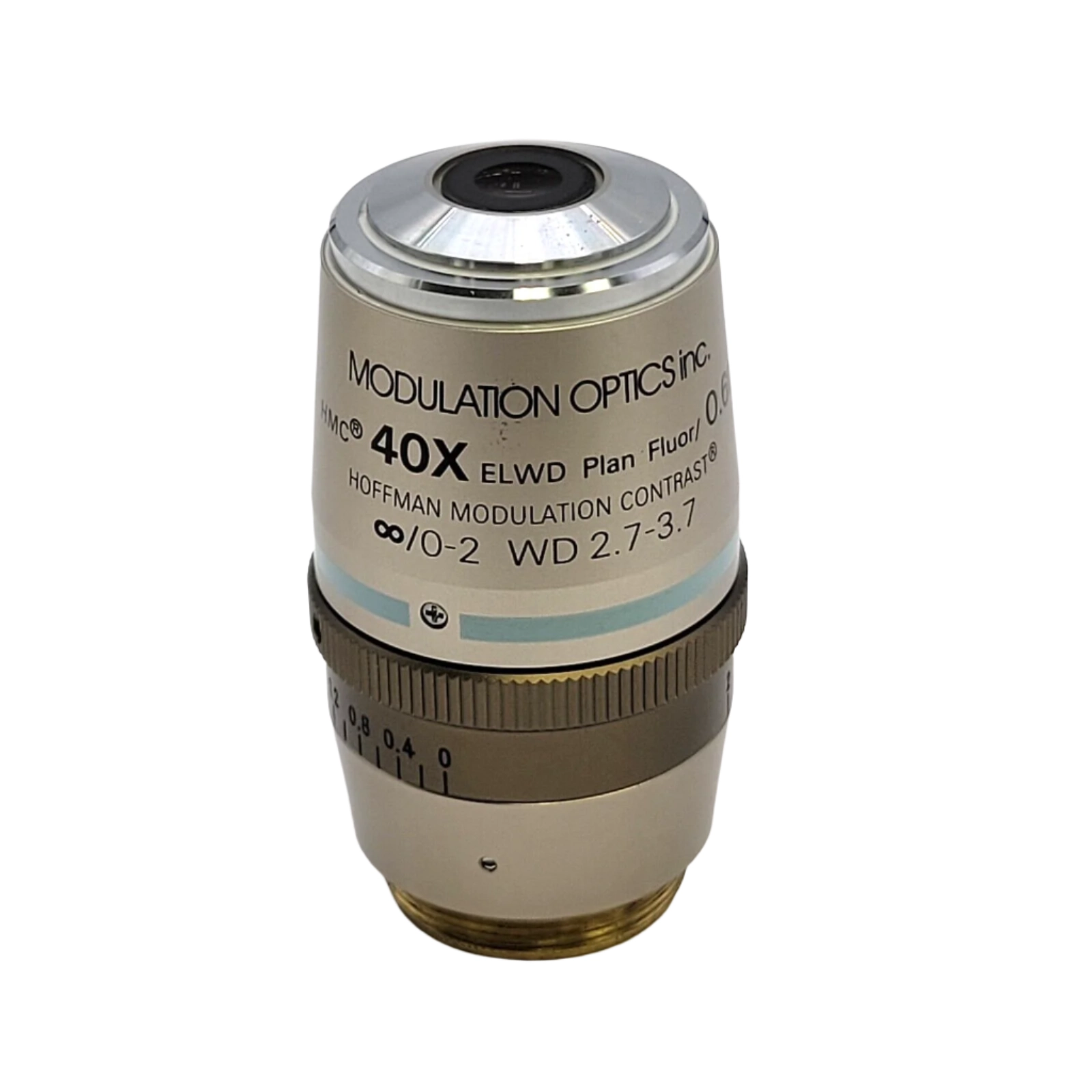 Nikon Microscope Objective Hoffman Modulation Contrast 40x ELWD Plan Fluor