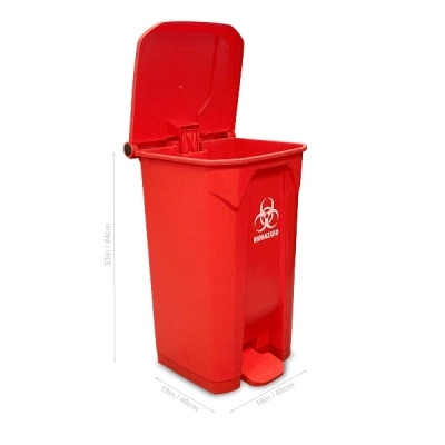 Mtc Bio 19 x 19 x 33 Large Biohazard Bin A8002B