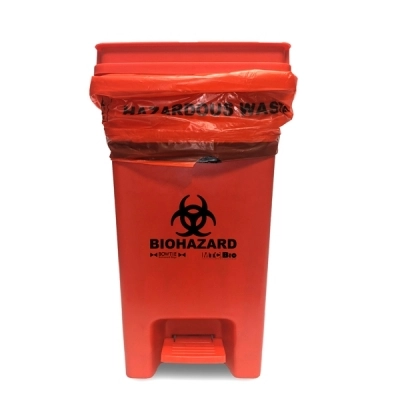 Mtc Bio 10 x 14 x 19in BowTie Biohazard Bin A8000B