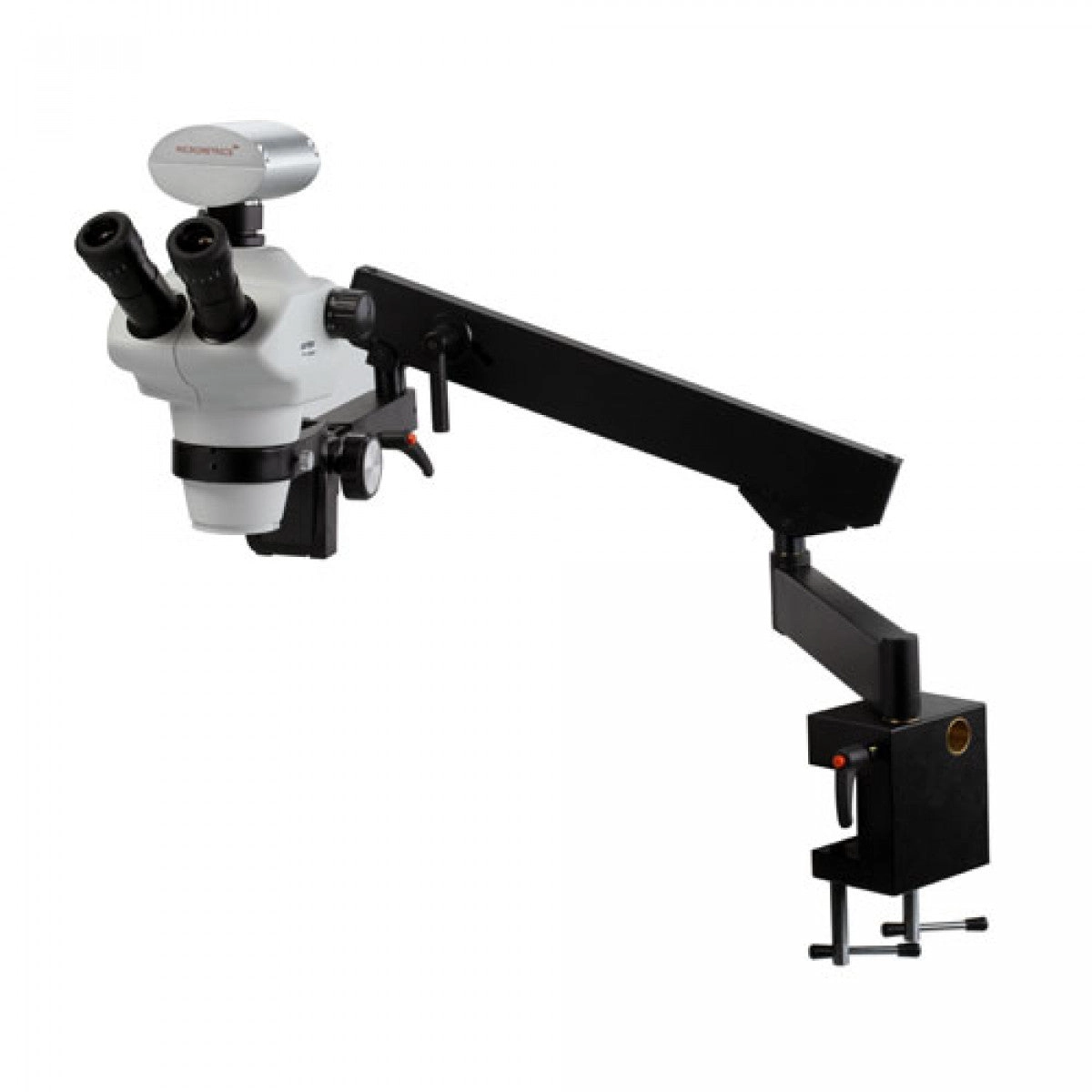 Unitron Z850 Zoom Stereo Microscope On Articulating Arm (Flex-Arm) Stand