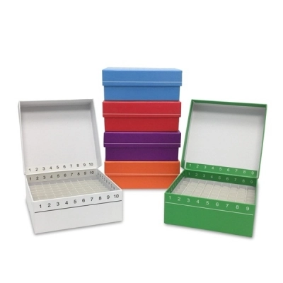 Mtc Bio 81-Place, Red, Hinged, Cardboard Freezer Boxes PK/5 R2781-R