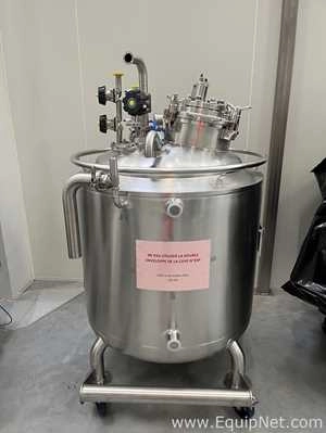 3D Process 250L Mobile Stainless Steel Jacketed Mixing Vessel