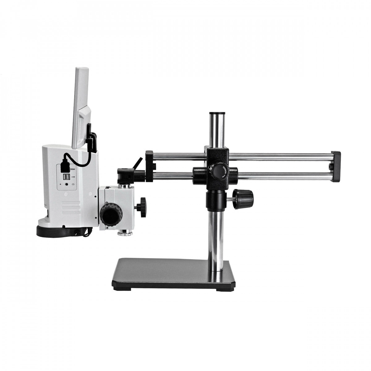 ZoomHD Microscope with Monitor and Ball Bearing Boom Stand