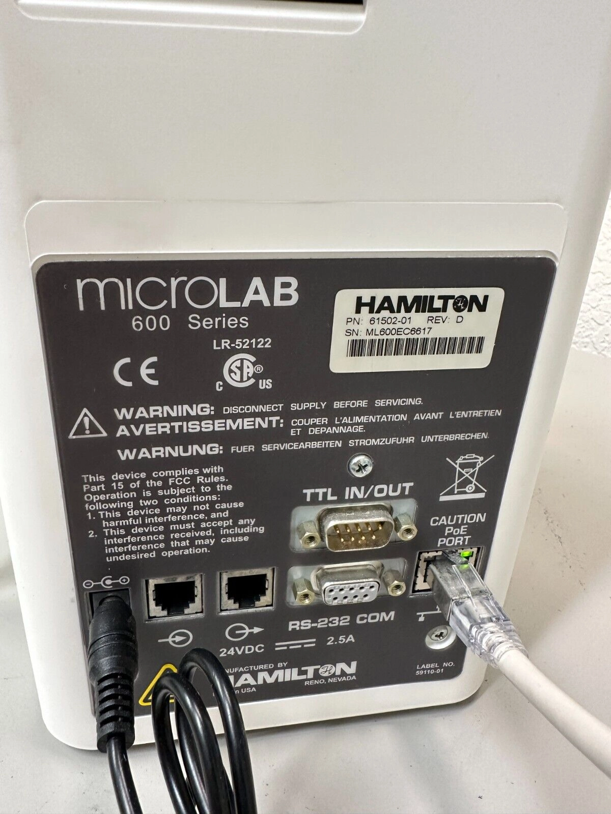 Microlab 600 controller