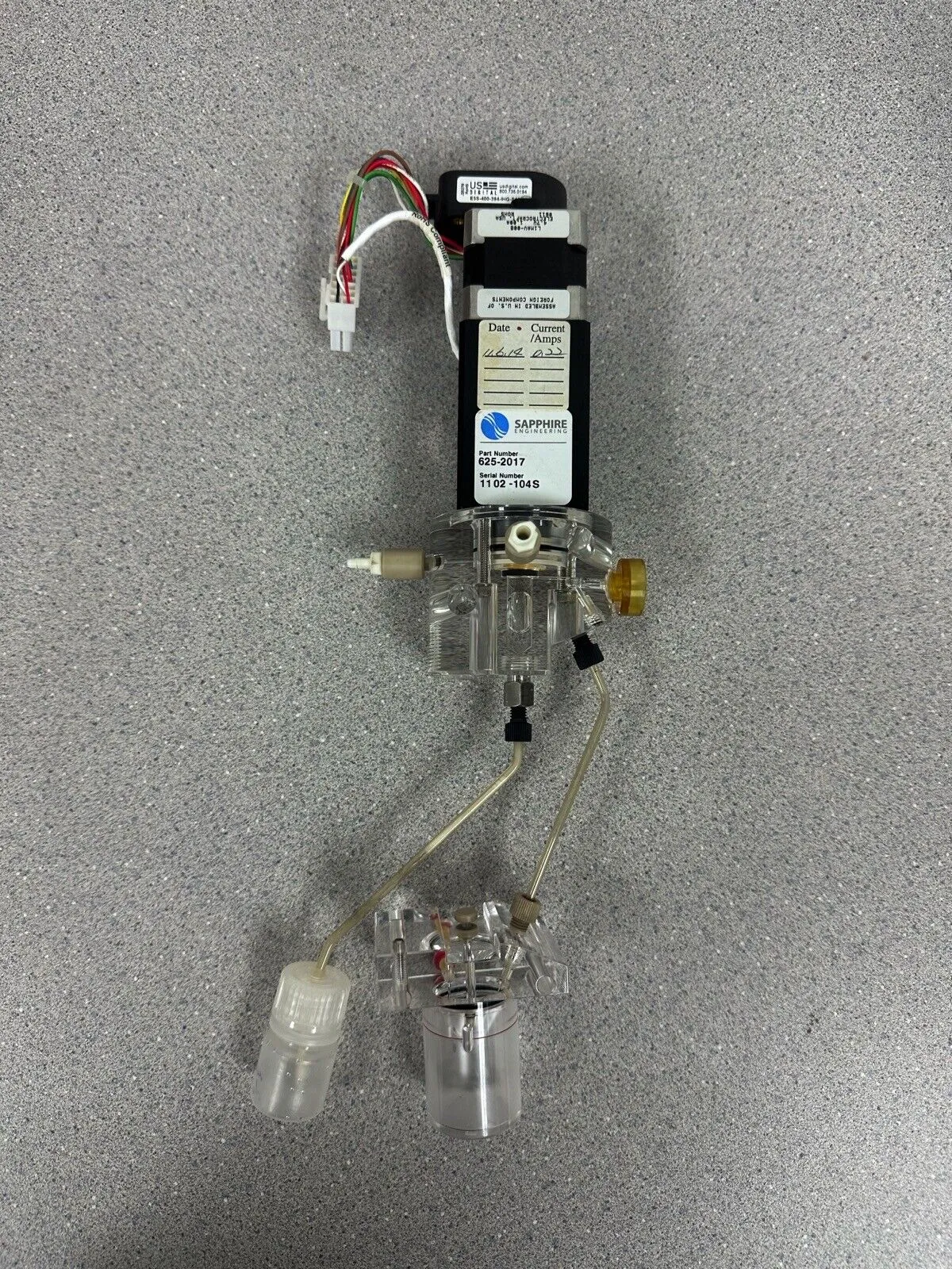 Sapphire Polymer Pump with attachments for ABI 3130/3730 Genetic Analyzer