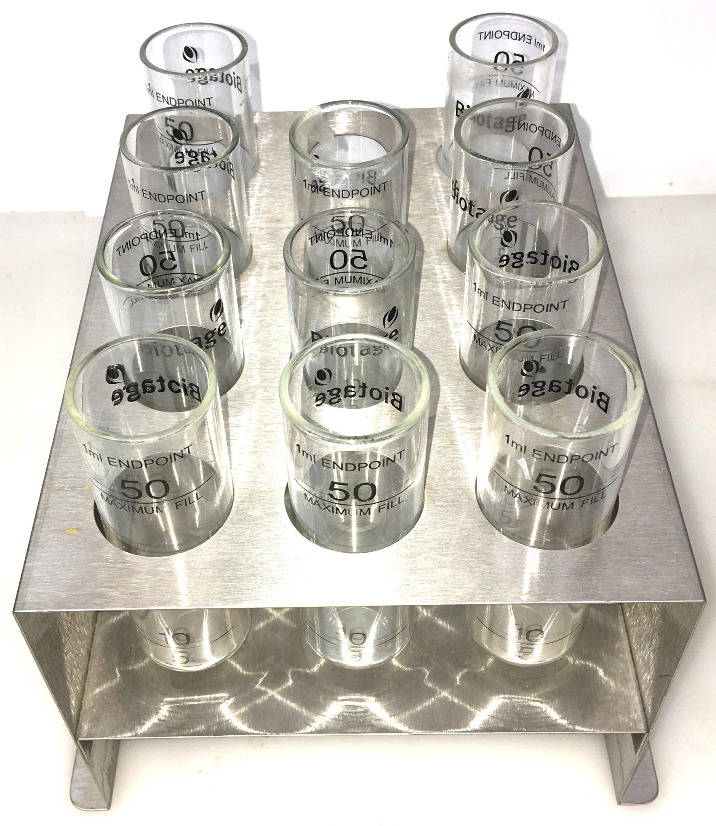 Biotage C128511 Evaporation Tube Set with Rack