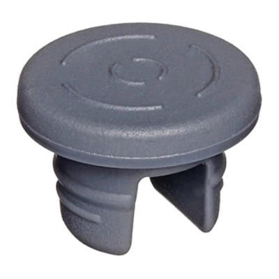 Ace Glass Stopper, 2-Leg Lyophilization Style, Gray Chlorobutyl Rubber, Fits 13mmid X 20mmod 5531-33