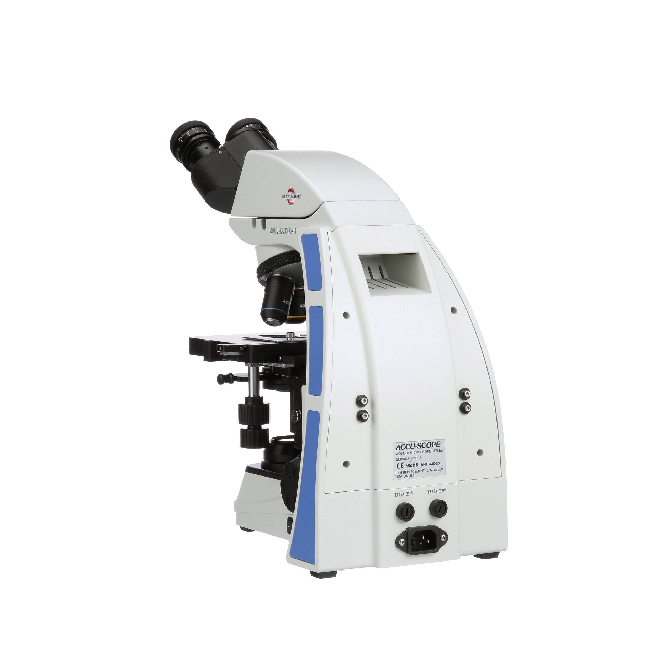 Accu-Scope 3000-LED Series Microscope with Slider Phase Set 10x and 40xR