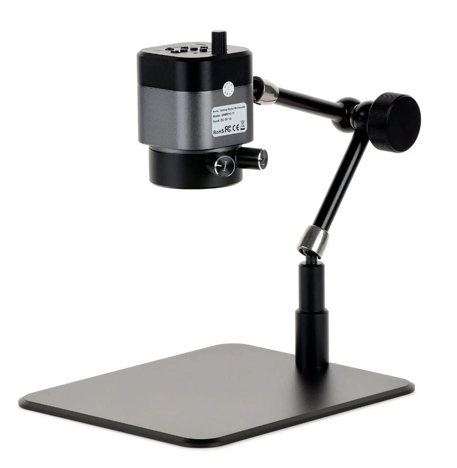 AmScope 1080p 2MP HDMI Digital Microscope with 11" Articulating Arm