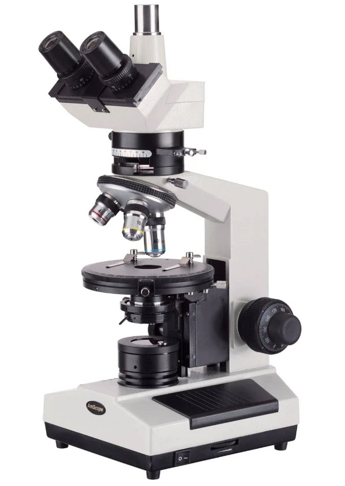 AmScope 40X-800X Trinocular Polarizing Microscope