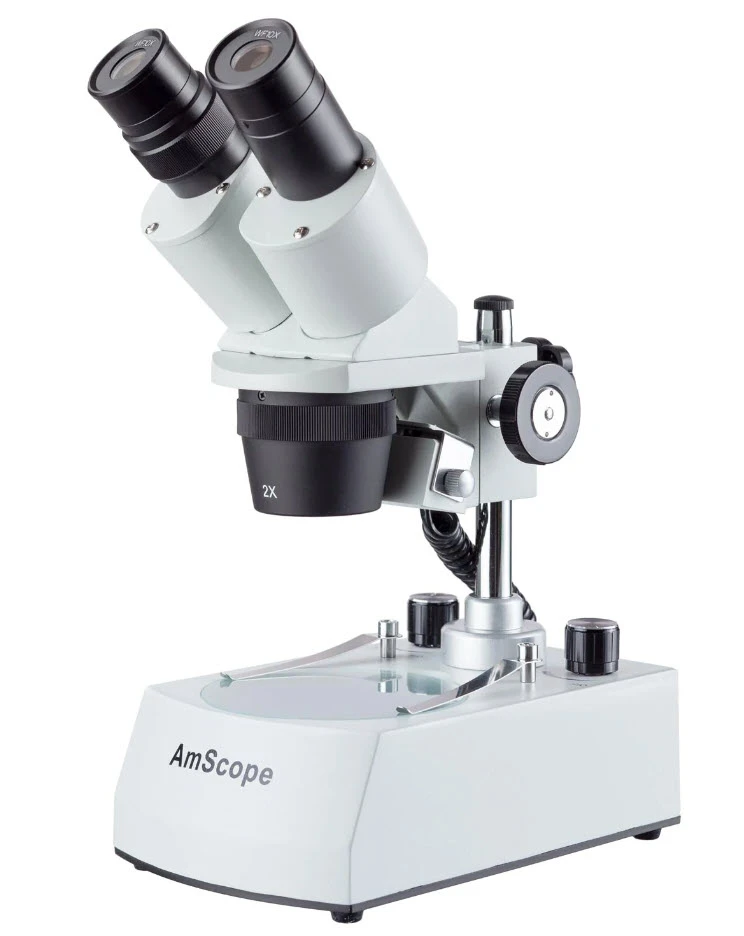 AmScope 20X-40X Compact Binocular Stereo Microscope