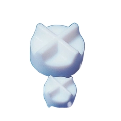 Ace Glass Stirbar, PTFE, Round With X Top, 17mmdia X 13mmh
