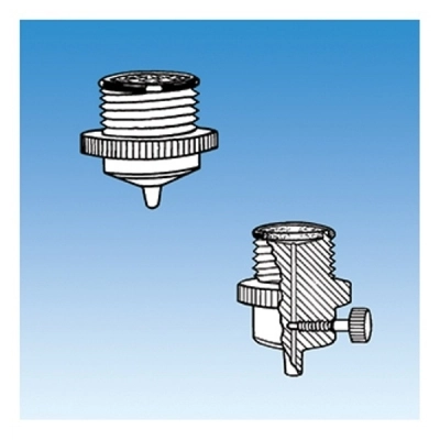 Ace Glass 15mm Adapter, Nylon, Polyethylene Packing Support, Luer Slip Bottom Drip 5837-13