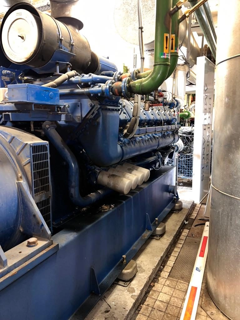 Used gas generator set MWM type TBG620V16K for 1680 KW