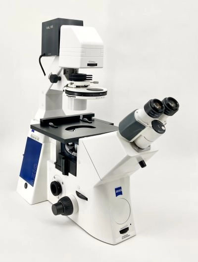 Zeiss Axio Observer A1 Inverted Phase Contrast Fluorescence Trinocular Microscope