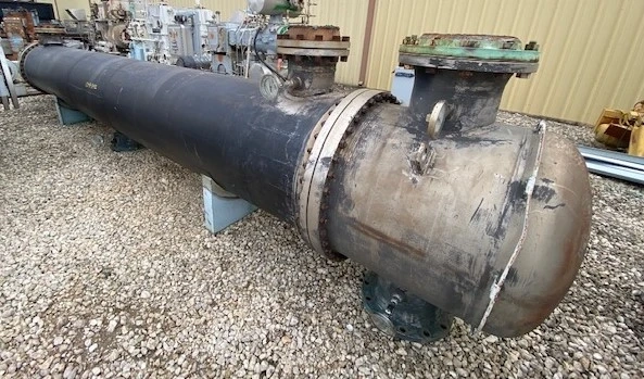 used 3,000 sqft Stainless Steel Shell and Tube Heat Exchanger.