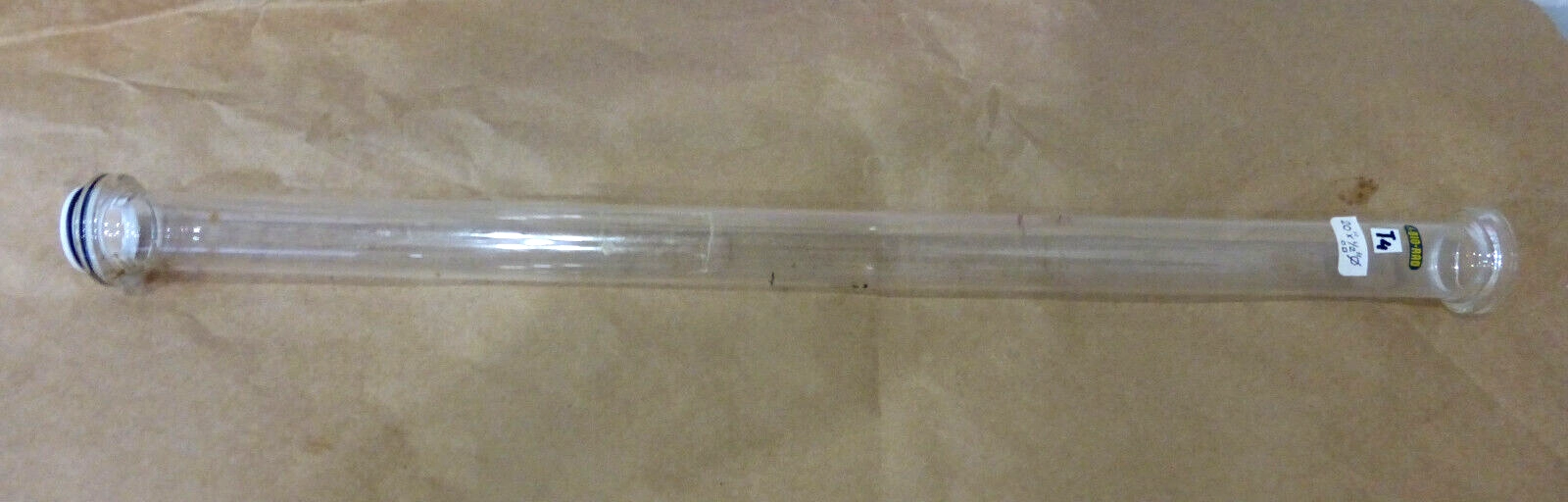 20"x1.1/2"OD, 1.1/8"ID.,HOLLOW GLASS CYLINDR TUBE 