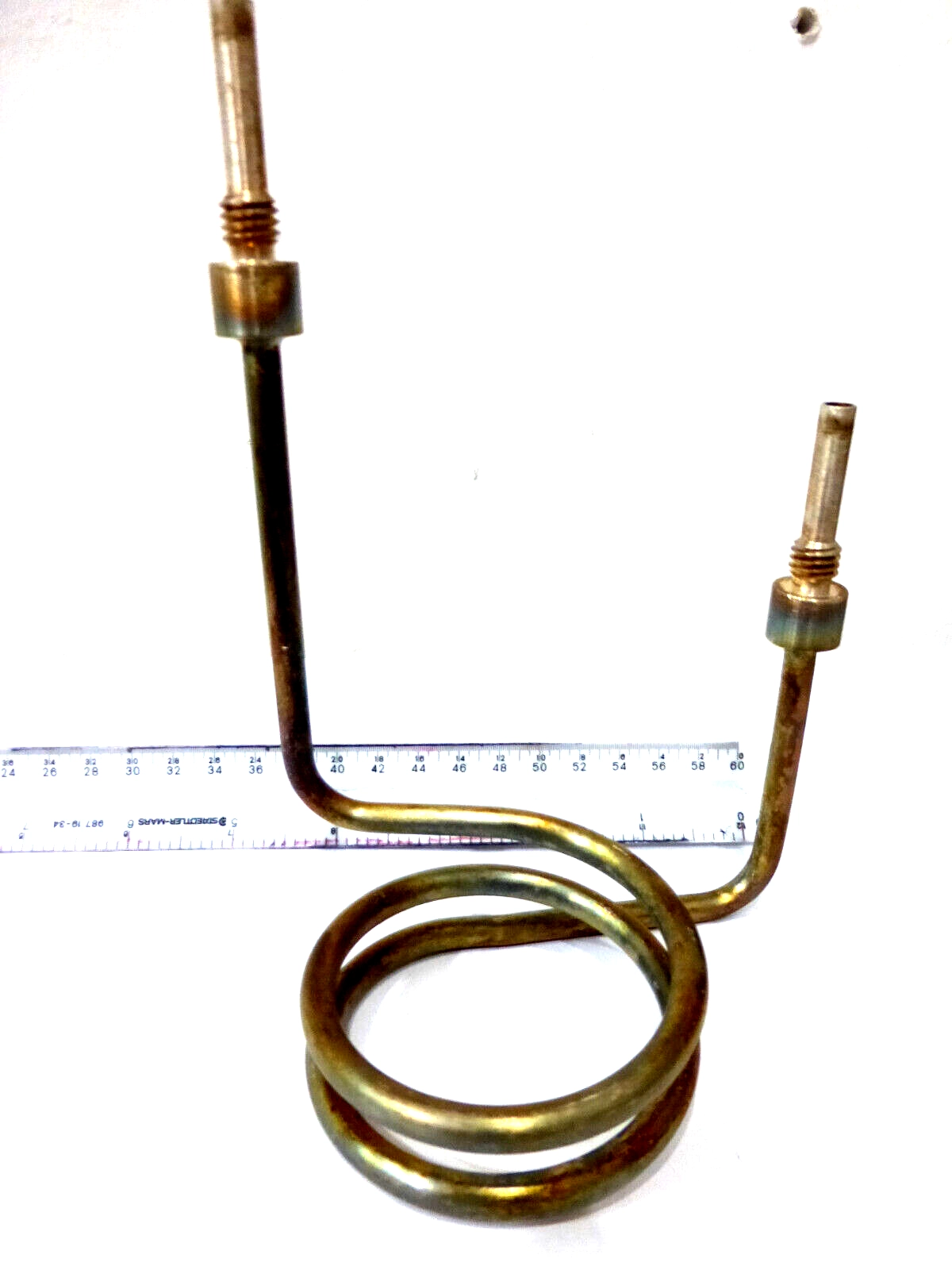 BRASS WATER HEATER COIL , 1/4 " PIPE WITH THREADED