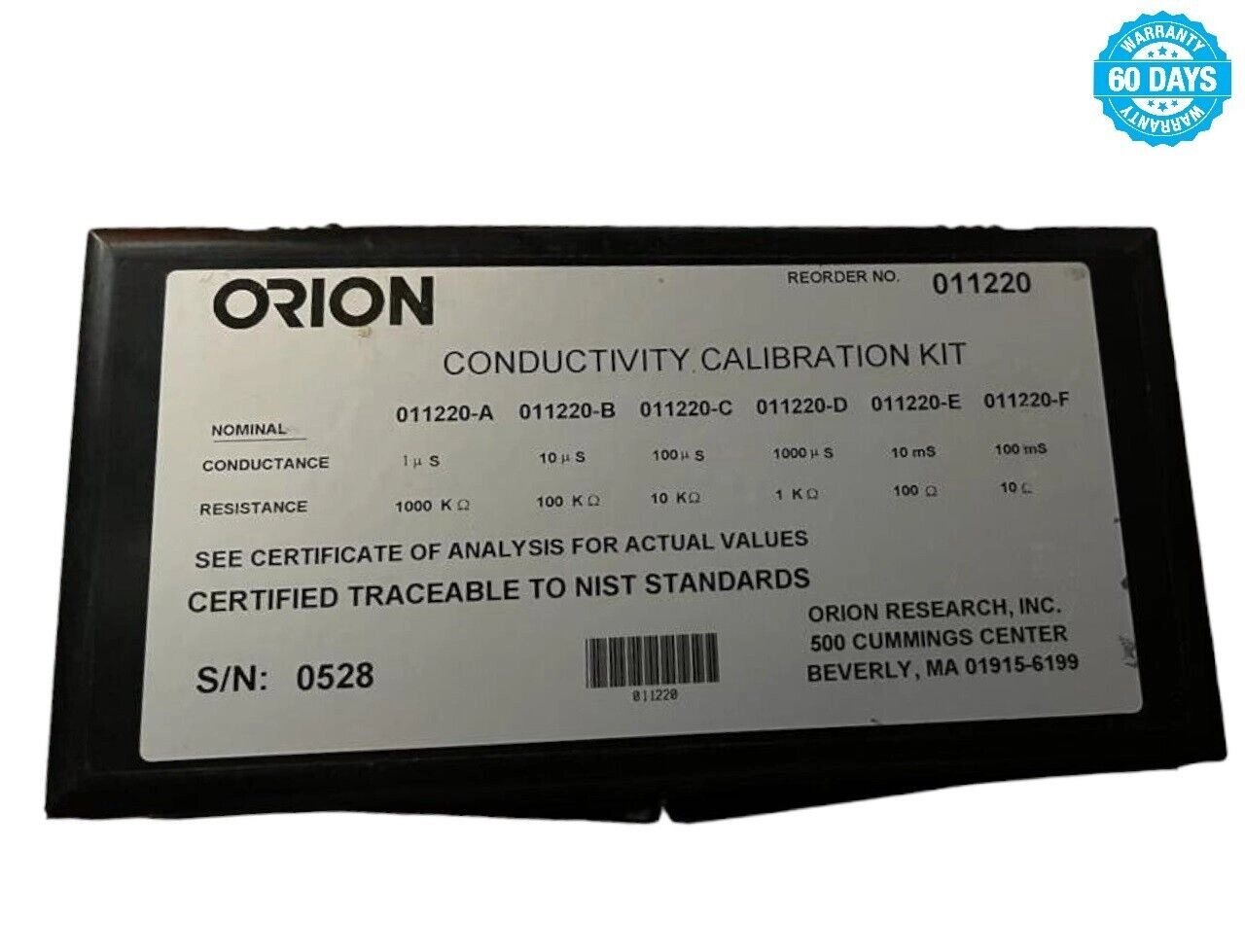Thermo Orion 011220Conductivity Calibration Kit