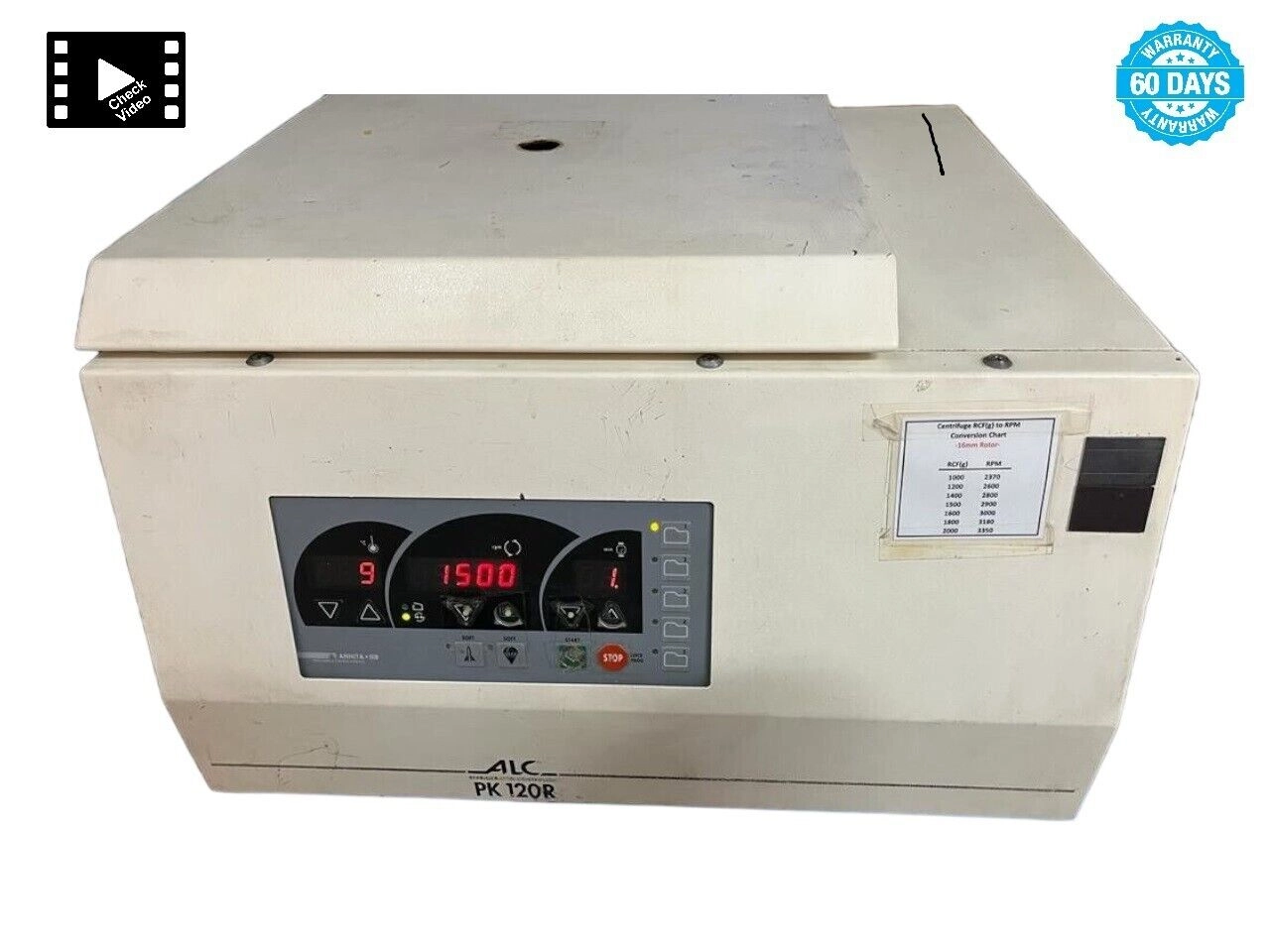 ALC PK 120R Refrigerated Laboratory Centrifuge. Se