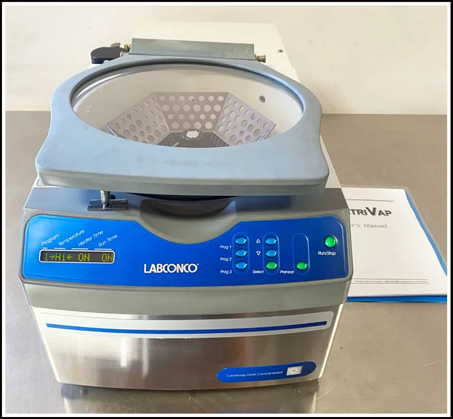 Labconco Centrivap DNA 7970010 w Rotor & Vacuum Pump w WARRANTY