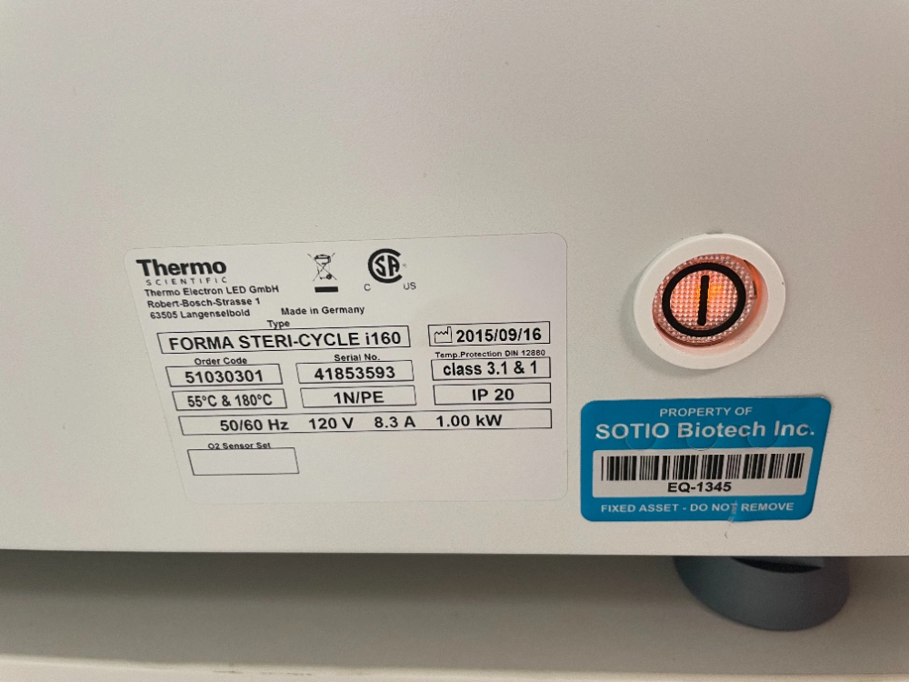 Thermo Forma SteriCycle i160 Double Stack CO2 Incubator