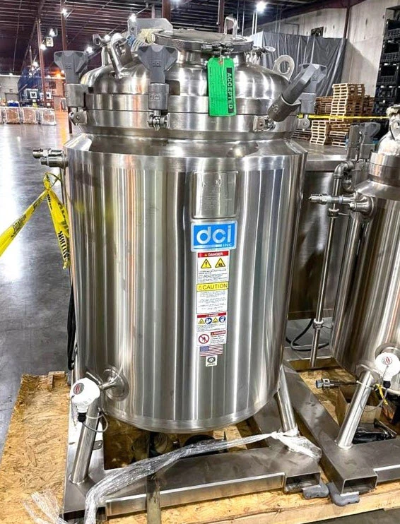 DCI 350 Liter Sanitary Reactor/Fermenter with  5 HP Agitation